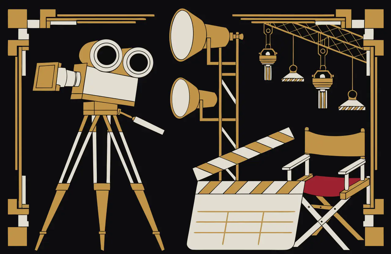 Illustriertes Cover zum Fall Letzte Klappe in Studio 5